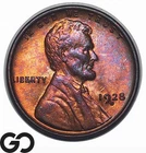 1928-D Lincoln Cent Wheat Penny, Great Color! Near Gem BU++, Scarcer Date