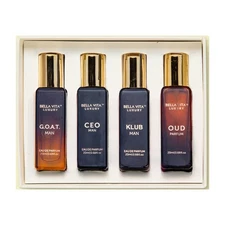 Luxury Perfume Gift Set by Bellavita for Men - 4 Pc Gift Set