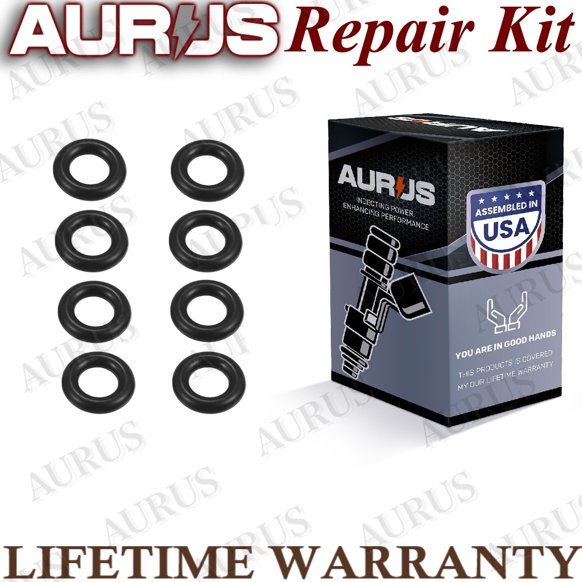 Aurus OEM Set of 4 Fuel Injector Repair Kits for 2004-2010 Volkswagen Beetle Golf Jetta Wagon 2.0 0280158026