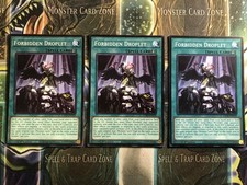 ** 3X FORBIDDEN DROPLET 3X ** PLAYSET 1ST EDITION MINT LEDD-ENY29 YUGIOH!