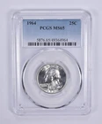 1964 Washington Quarter MS65 PCGS Blue Label *2988