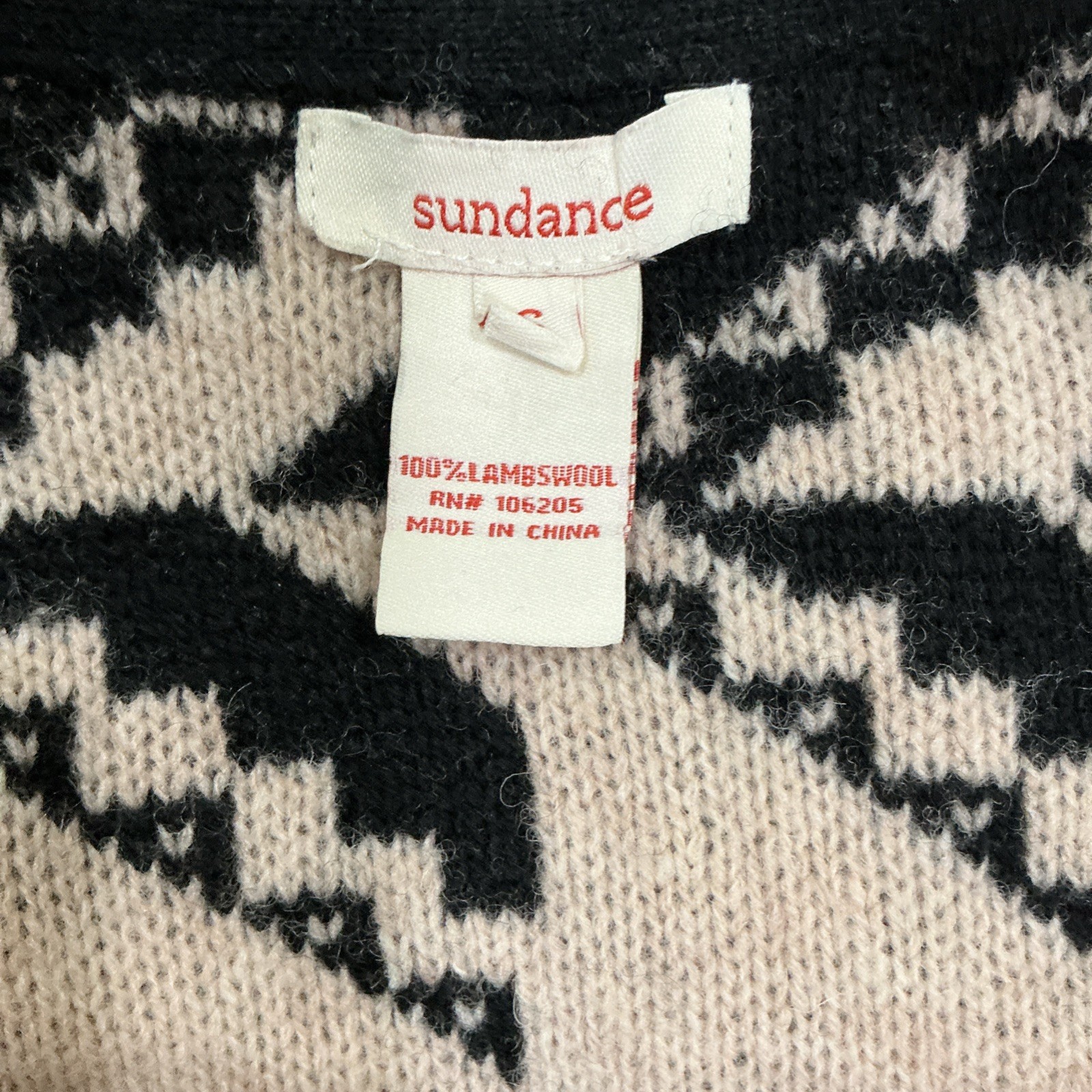 Sundance Wool Sweater Duster Jacket, Aztec, Beige… - image 7