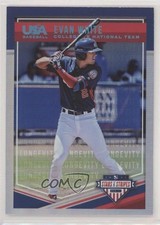 2018 USA Baseball Stars & Stripes Longevity Holo Foil 59/99 Evan White #79 u6m