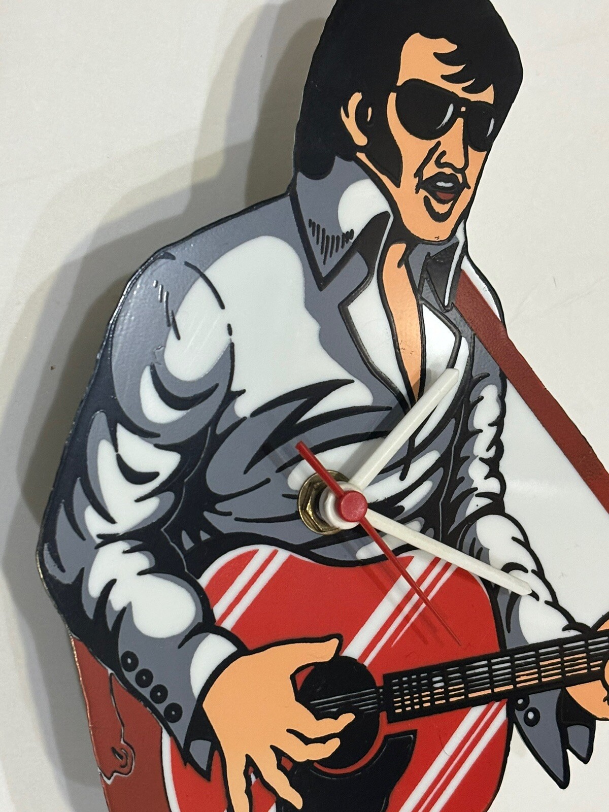 Elvis Presley Pendulum Clock Grey Suit Swinging Legs & Hips eBay