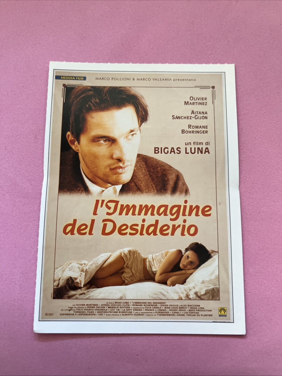 Locandina originale film L'immagine del desiderio (1997) - Regia di Bigas Luna