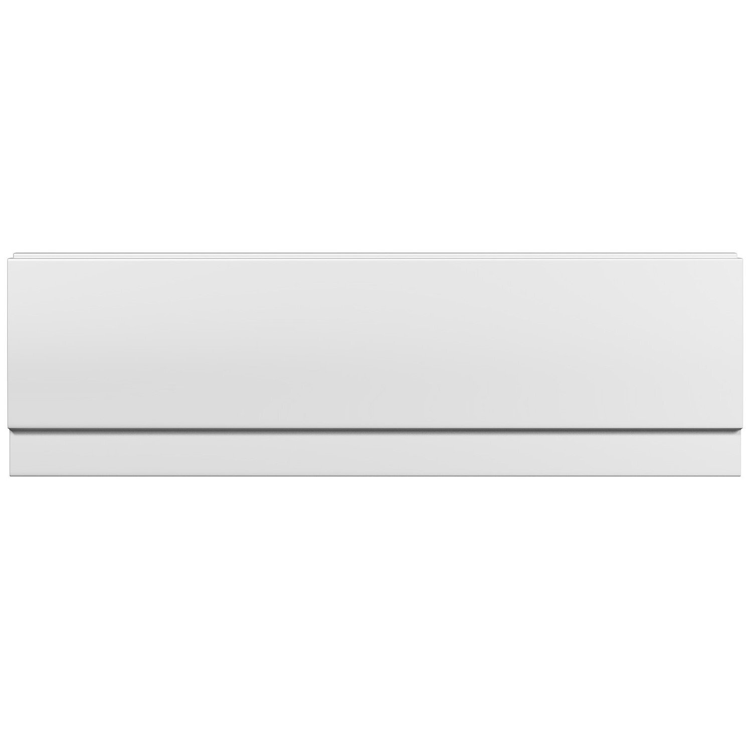 Modern Bathroom Gloss White Acrylic Bath Panel Front Side - 1700mm