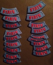 Lot Of 18 Iron On Patches State