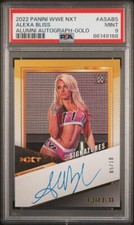 2022 Panini WWE NXT Alexa Bliss ASABS Alumni Autograph Gold /10 PSA 9 MINT POP 1