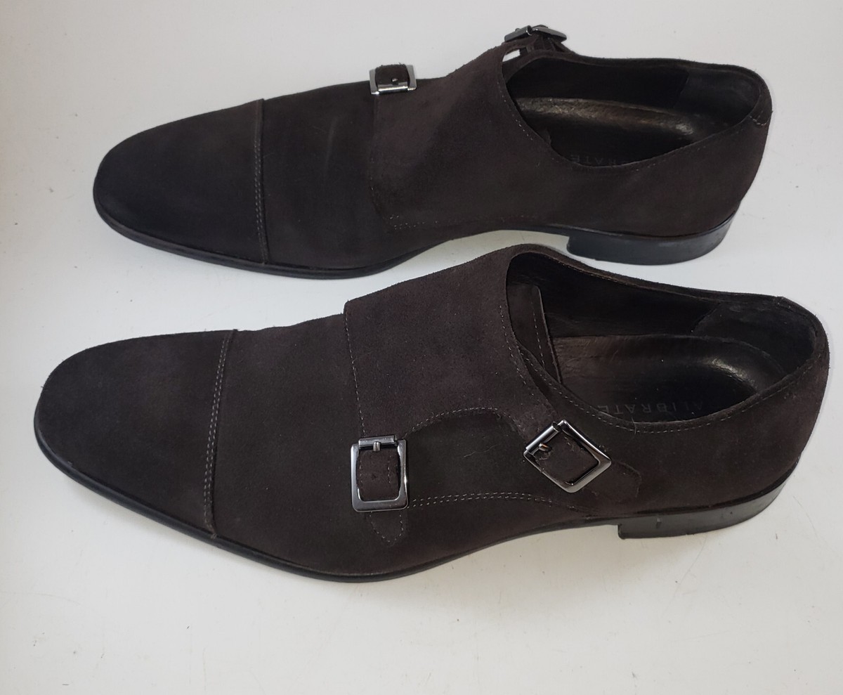 Calibrate Espresso Brown Suede Leather Double Monk Nordstrom 