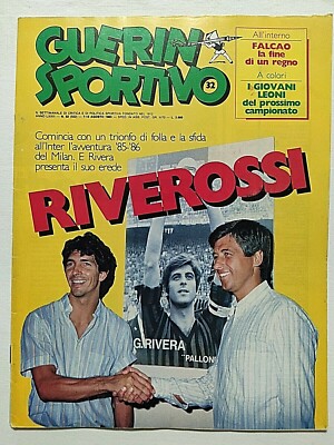 GUERIN SPORTIVO 32-1985 PAOLO ROSSI RIVERA FALCAO TORINO GIGI RADICE SAN MARINO