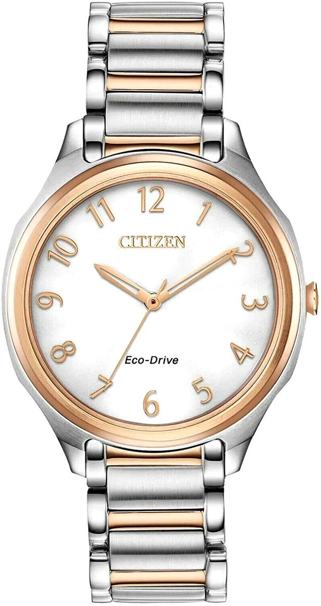 Citizen Eco-Drive EM0756-53A Silver Rose Gold Tone Citizen Women main image 3