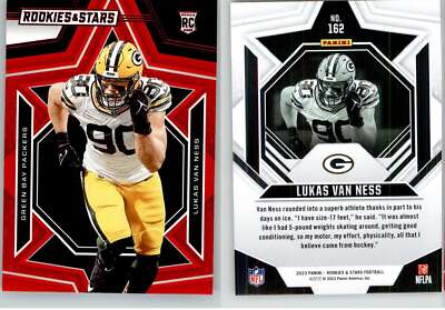 Lukas Van Ness 2023 Rookies & Stars Red #162 Iowa Packers RC Rookie