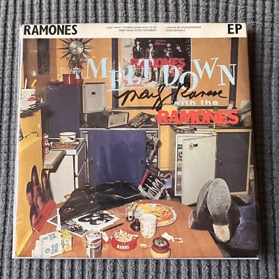 Meltdown With The Ramones 7  Vinyl EP signiert von Marky Ramone sehr guter Zustand/M - Punk 45 Giri