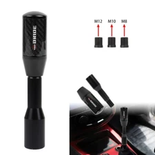 Universal BRIDE Black Carbon Fiber Manual Gear Stick Shift Knob Lever Shifter L