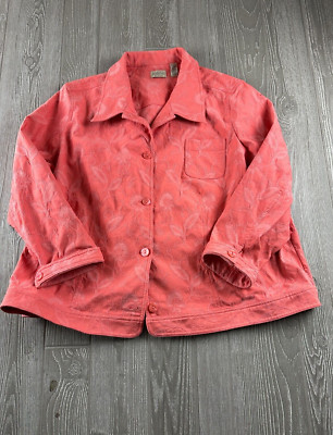 Classic Elements Blazer Jacket Womens Size 24/26W Peach