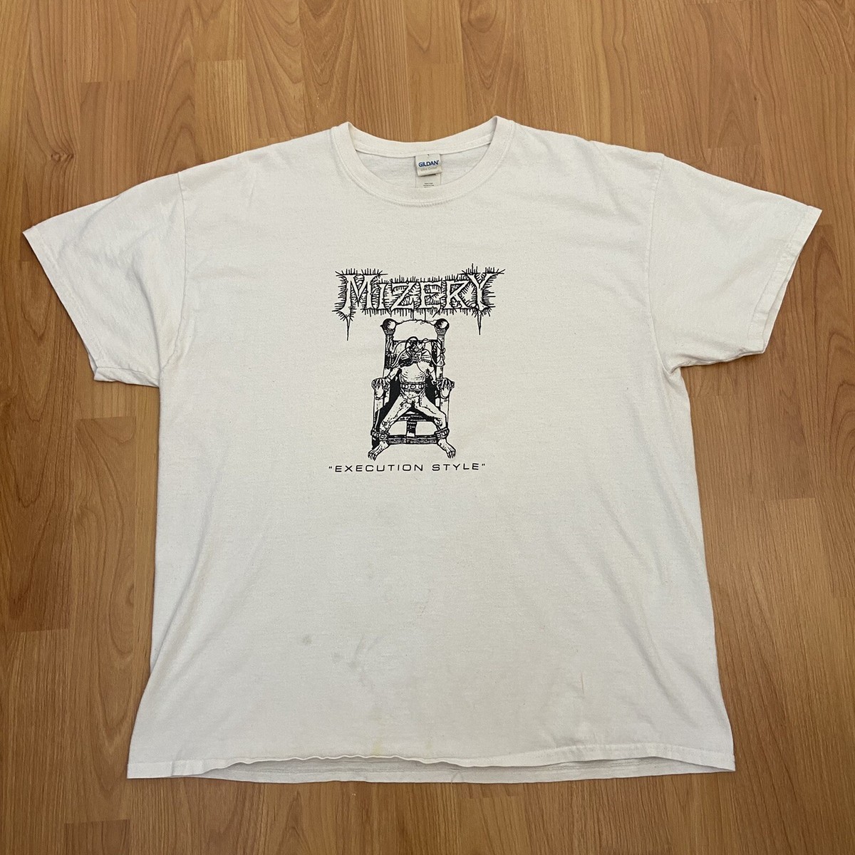 Mizery “Execution Style” Logo Haredcore Punk Band T-Shirt