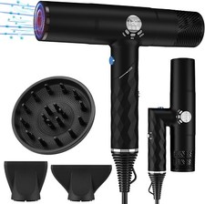 Hair Dryer, Negative Ionic Blow Dryer Set with 110, 000 RPM Brushless High-Speed