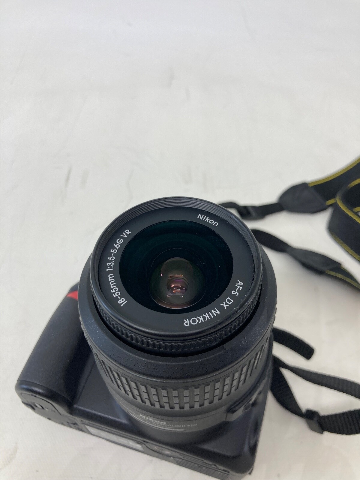 Nikon D3100 camera w/ Case and Nikon DX AFS Nikkor 1855mm Lens, No