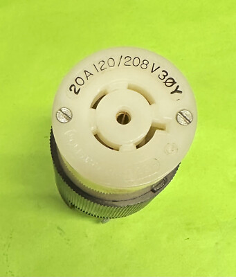 HUBBELL HBL2513 TWIST  FEMALE CONNECTOR 20A 120/208V 3Ø 4-POLE 5-WIRE L21-20R