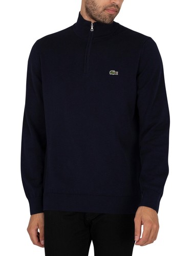 lacoste half zip sweatshirt