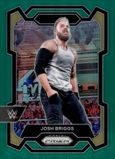 2024 Panini Prizm WWE Green Prizm #166 Josh Briggs