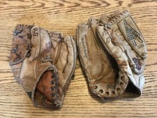 Ted Williams Sears Roebuck and Co. Baseball glove and Rawlings Glove.