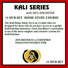 KALI HOME STUDY 11 DVD SET escrima wing chun sticks jon rister kung fu jkd arnis