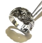14k white gold .97ct round diamond mens freeform ring 6.4g gents 9.5 — photo 9