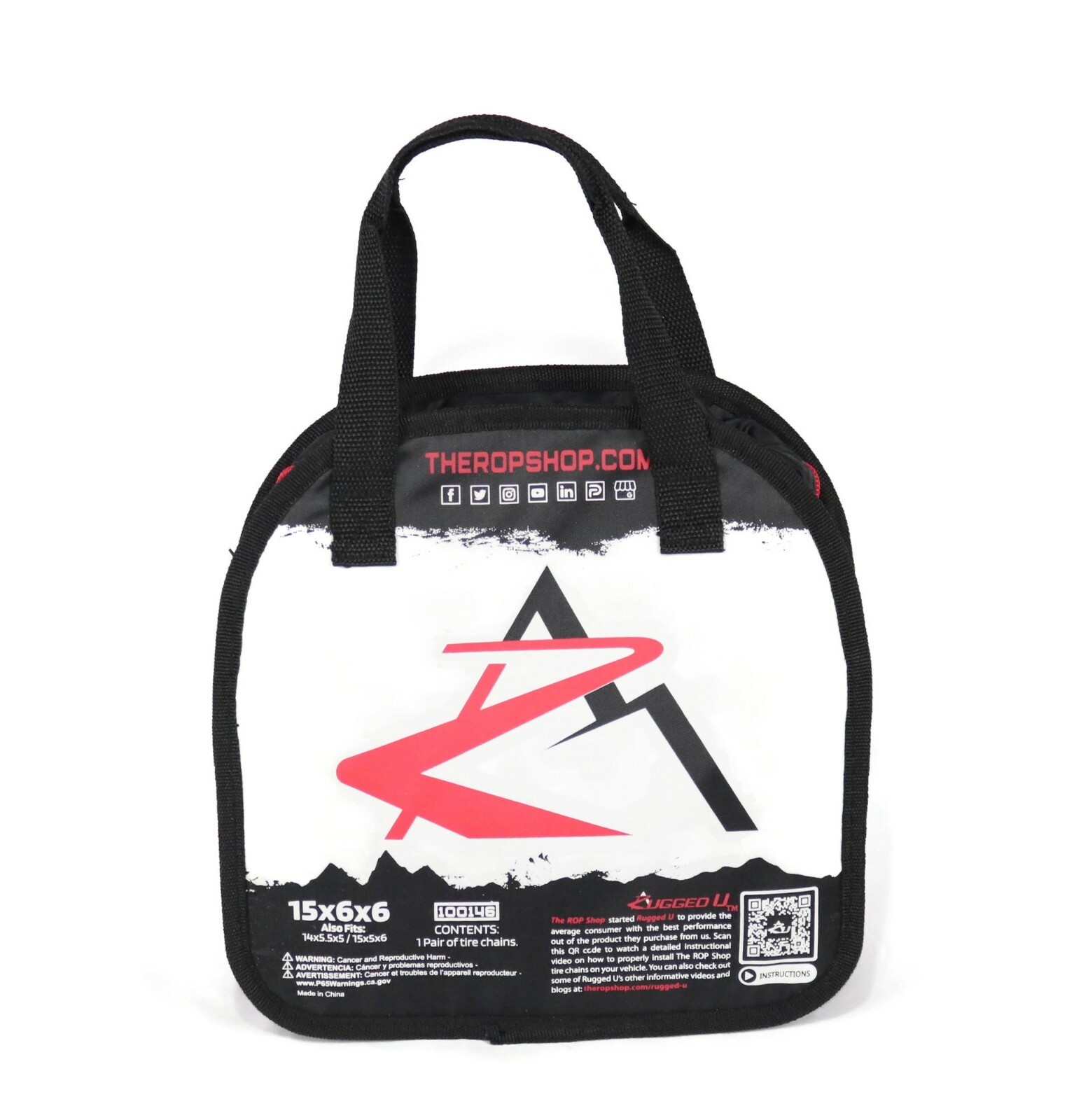 Pair of 2 Link Tire Chains 15x5x6 for Toro Snow Blower, Thrower