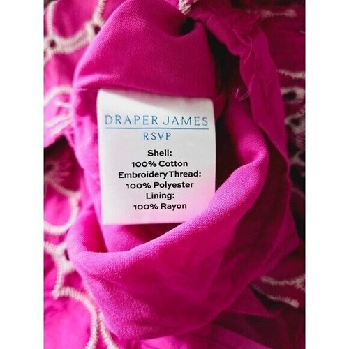 Draper James RSVP Kleid rosa bestickt Blumen Gr. Medium neu - Bild 8 von 11