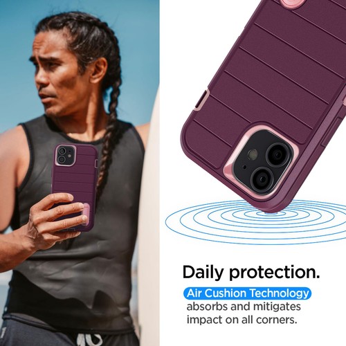 For Apple iPhone 11 Heavy Duty Case Stand Holder Phone Cover / Screen Protector - Picture 7 of 37