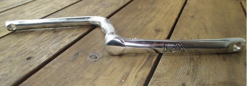 Crank FreeAgent FA Free Agent 1 piece BMX Cranks Chrome 170 or 175mm 24tpi - Picture 3 of 8
