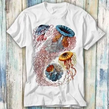 Ernst Haeckel Jellyfish Discomedusae Ascidiae Art T Shirt Meme Gift Top Tee 1431