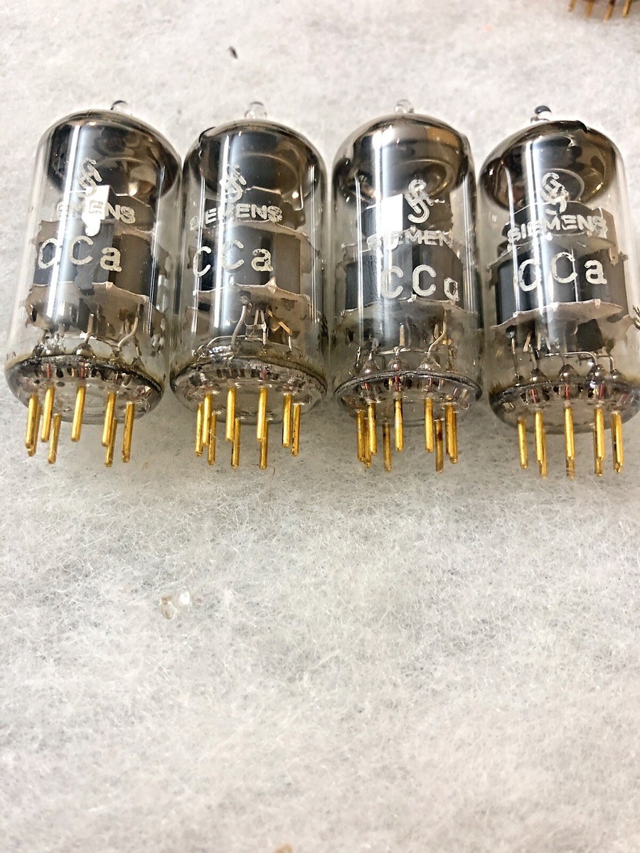 Siemens Cca E88CC E188CC 6DJ8 Gold pins NOS Grey Shield One