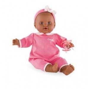 New Corolle Mon Classique Bebe Graceful Pink African American Baby Doll W Paci Ebay