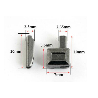 10/123PC Zipper Repair Kit Metal Retainer Insertion Pin Zipper Top