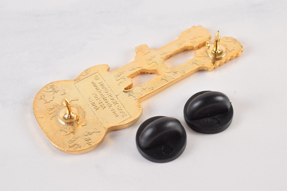 Vintage Hard Rock Café Lapel/Hat Pin Pinback Amsterdam Double Neck