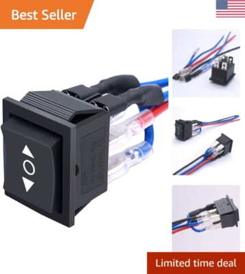 Momentary Motor Control Rocker Switch - DPDT - 6 Pin - ON-Off-ON ...
