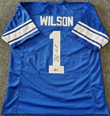 BYU COUGARS ZACH WILSON AUTOGRAPHED SIGNED JERSEY BECKETT HOLO