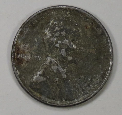 1943-S Steel Lincoln Wheat Cent VF Details