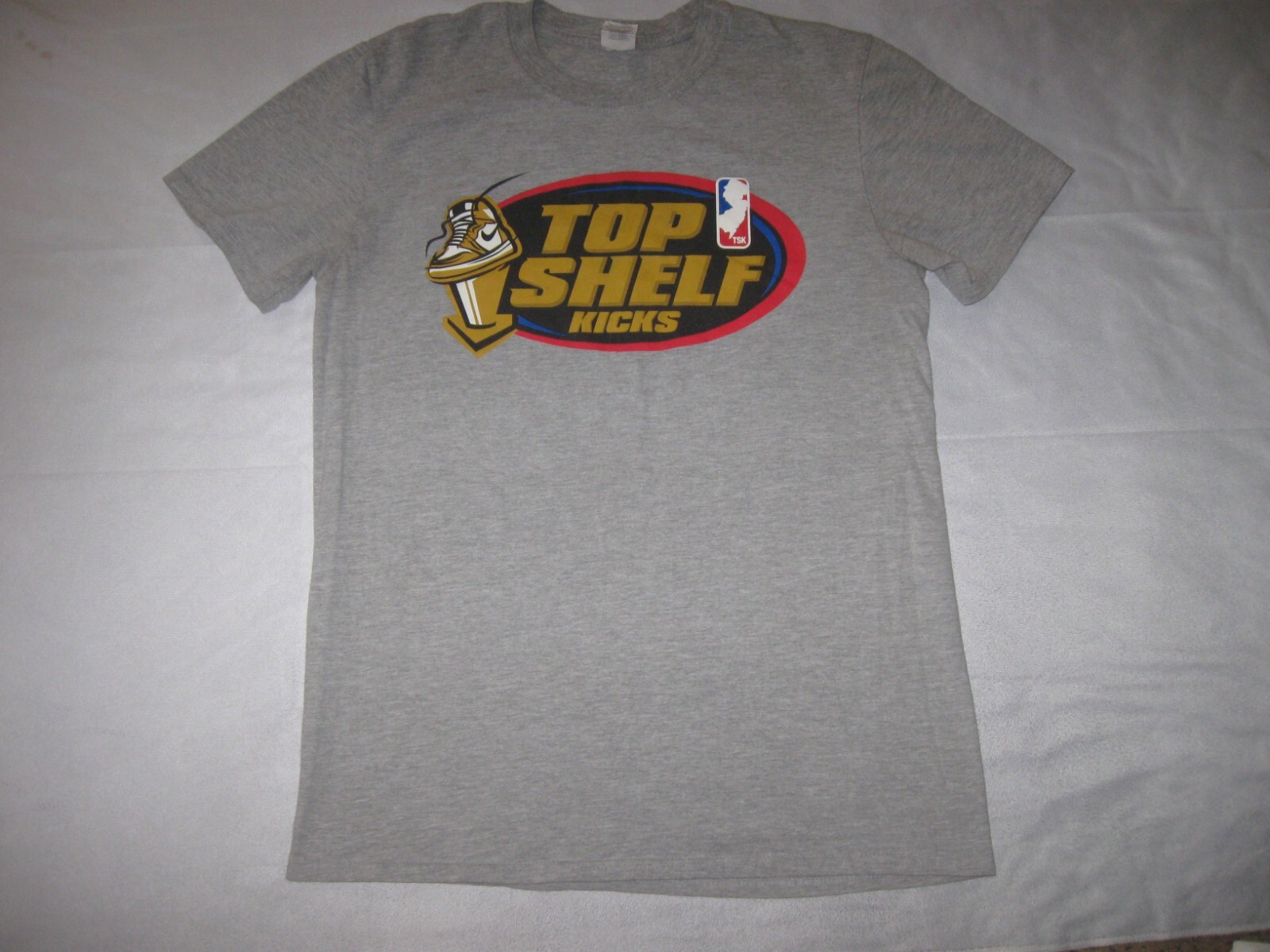 Top Shelf Kicks T Shirt TSK Men's Medium NBA Finals Logo Short Sleeve