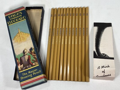 Vintage Dixon's Typhonite Eldorado Drawing Pencils Lead 8H 12 Count NEW 1 Box