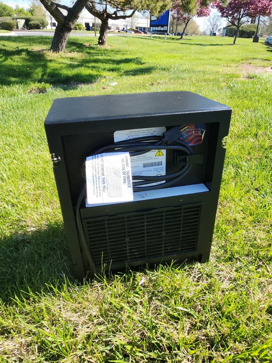EDEN PURE USA1000 Quartz Infrared Portable Heater W/ Wheels A4188RTL No  Remote | eBay