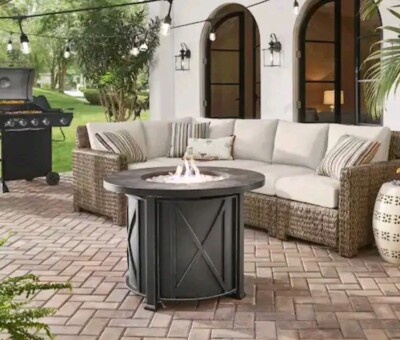 Propane Fire Hampton Bay Fire Pit Chat Set 35
