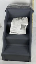 Frisco Foldable Non-slip Pet Steps Stairs Grey for Small-Medium Dog Or Cat