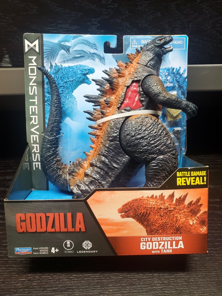 Playmates Toys Godzilla Battle City Destruction W/Tank 2022