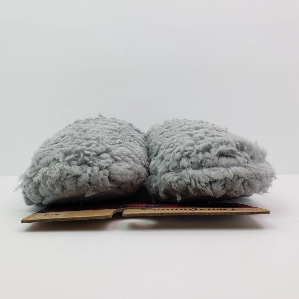 Zapatillas cerradas Dearfoams Skye para niños talla 2/3 gris sleet sherpa Foto 4 de 4