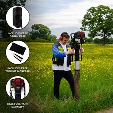 Petrol Post Driver 4 Stroke Fence Knocker Concrete Jack Hammer Fencing Rammer