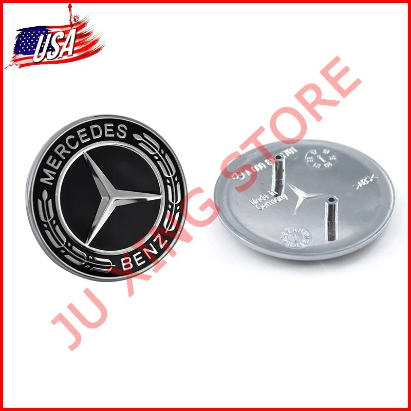 FOR MERCEDES BENZ FRONT HOOD BADGE BLACK EMBLEM A1298880116 X167 