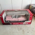 Nib Anson 1:18 Diecast Model Pink W/Red Interior 1953 Cadillac Eldorado